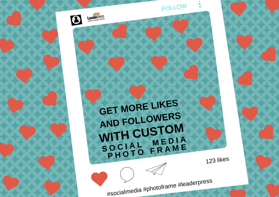 Photo and Social Media Cut Out Frames Leaderpress Printing Services