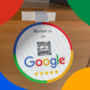 Google Review Printed Wobbler